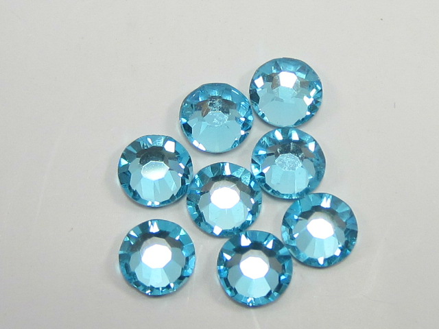 1 Gross 12ss AQUA BOHEMICA (maxima) FLATBACK PRECIOSA Rhinestones